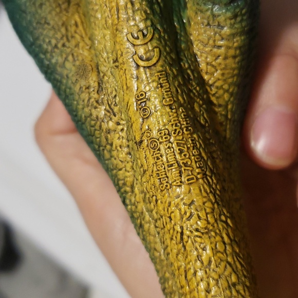 Schleich Green and Yellow Dinosaur Tyranousaurus Rex Reptile Toy 12" - Picture 2 of 4